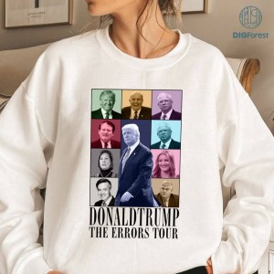Trump The Errors Tour Digital Download, Trump Mugshot PNG Download, Trump Mugshot Shirt, Sublimation Design, Instant Digital Download PNG