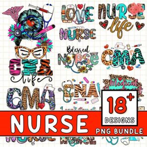 Nurse Png Bundle Sublimation Design, Nurse Png Bundle, Nurse Life Png, Nursing Png, Registered Nurse Png, Nicu Nurse Png, Digital Download