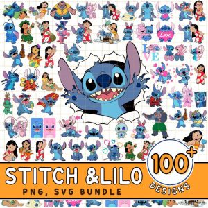 Disney Stitch Lover Png Svg Bundle Files, Stitch Svg For Cricut, Layered Files, Stitch Svg, Stitch Png, Cricut, Digital Download