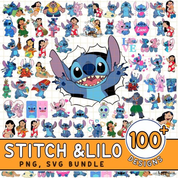 Disney Stitch Lover Png Svg Bundle Files, Stitch Svg For Cricut