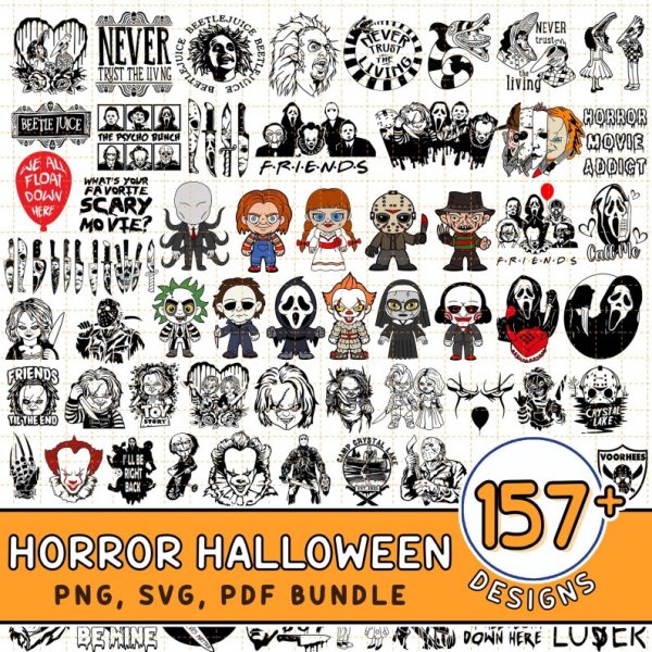 Horror Movies Halloween Png Bundle, Horror Movies Characters Png, Halloween PNG, Horror Movies Clipart, Michael Myers PNG, Digital Download
