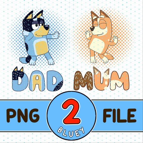 Bluey Dad Png | Bluey Mum PNG | Dad Mum Bluey Bluey Png | Bluey Mom ...