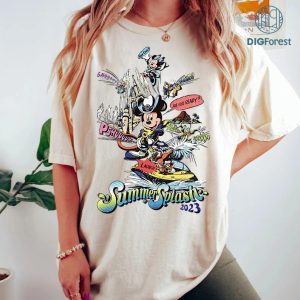 Summer Splash Png, Disney Mickey and Friends Summer Vacation Sublimation Shirt, Retro Water Ride PNG Designs, Summer Trip Instant Download