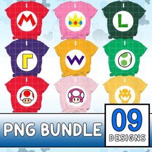 Super Mario Costume Png | Mario And Friends Inspired Costume Png | Mario Group Png | Fun Couple Cosplay Png | Mario Cosplay Party 2023
