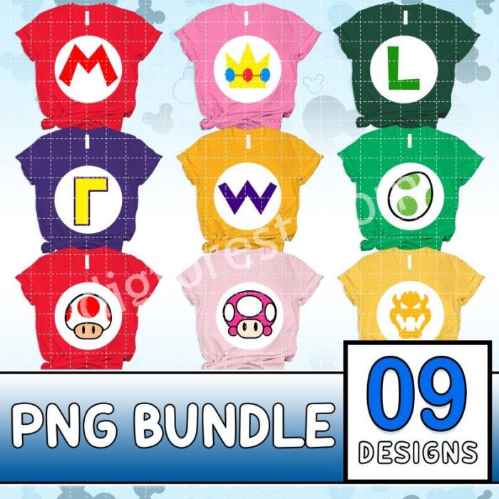 Super Mario Costume Png | Mario And Friends Inspired Costume Png | Mario Group Png | Fun Couple Cosplay Png | Mario Cosplay Party 2023