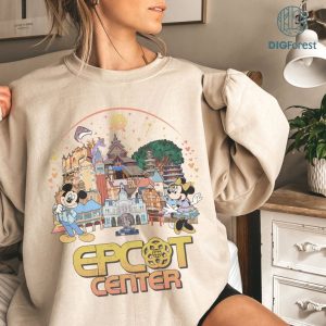 Disney Retro Epcot Center 1982 Png | Mickey And Friend Epcot Center Shirt | Mickey Tee | Epcot Center Png | Epcot Food And Wine Shirt | Instant Download