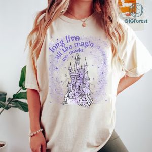 Disney Long Live All The Magic We Made Png, Magic Castle Png, Vintage Epcot Shirt, Aesthetic Disneyland Shirt, Vacation Tshirt, Tinkerbell Png