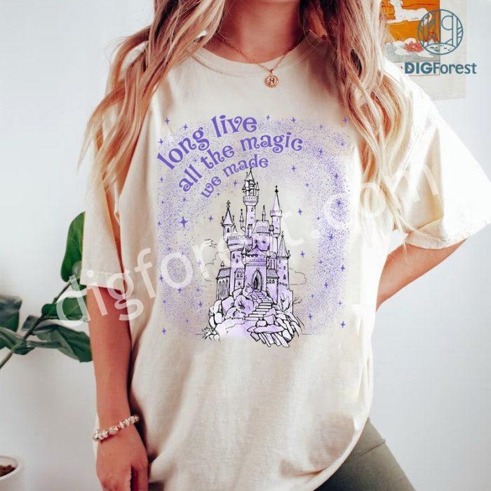 Disney Long Live All The Magic We Made Png, Magic Castle Png, Vintage Epcot Shirt, Aesthetic Disneyland Shirt, Vacation Tshirt, Tinkerbell Png