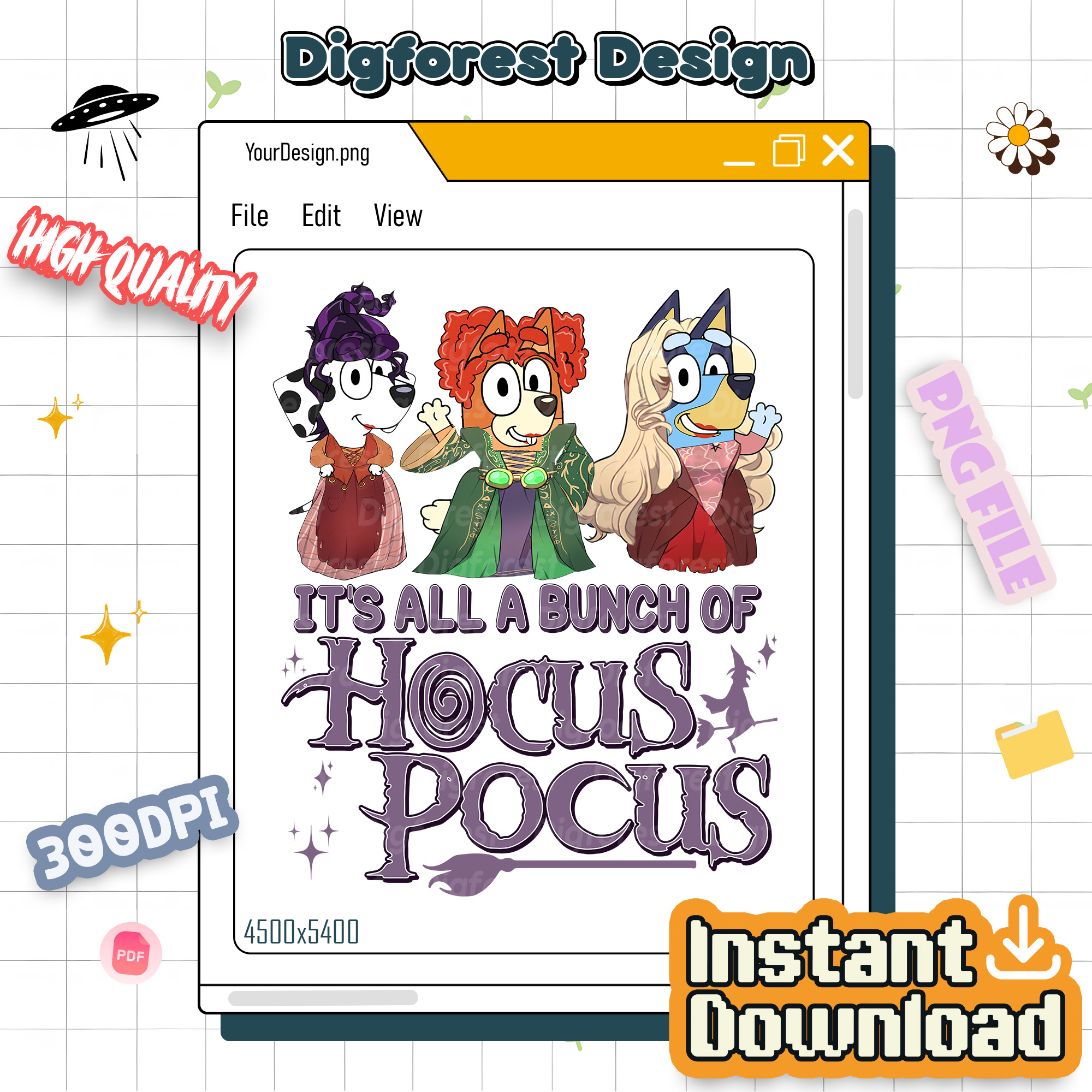 Bluey Hocus Pocus Shirt - It’s All A Bunch Of Hocus Pocus Tee, Sanderson Sisters Graphic, Witchy Halloween Outfit Bluey Hocus Pocus Shirt - It’s All A Bunch Of Hocus Pocus Tee, Sanderson Sisters Graphic, Witchy Halloween Outfit