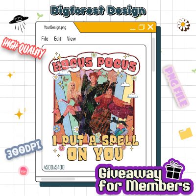 Hocus Pocus Movie PNG – Sanderson Sisters PNG, Hocus Pocus Halloween PNG, Halloween Print, Sublimation Design