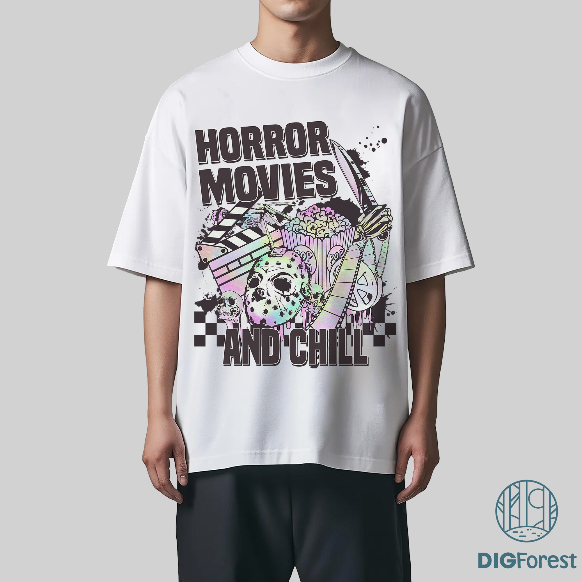 Horror Movie And Chill Shirt – Michael Myers Jason Voorhees Ghost Face Tee, Scream Movie Graphic, Trick Or Treat Horror Movie And Chill Shirt – Michael Myers Jason Voorhees Ghost Face Tee, Scream Movie Graphic, Trick Or Treat