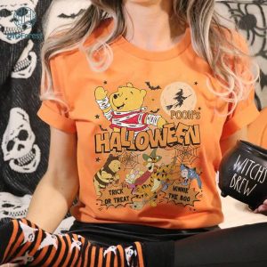 Disney Trick Or Treat PNG | Winnie The Pooh Halloween Costume Shirt | Retro Winnie The Boo Shirt | Halloween Sweatshirt | Halloween Gift | Pooh Shirt