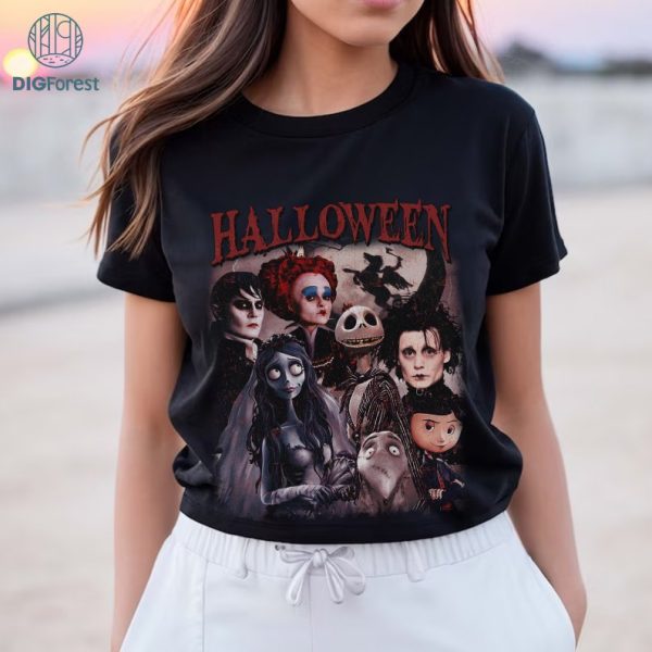 Retro 90s Halloween Corpse Bride Png | Vintage Horror Corpse Bride Halloween Design | Retro Halloween Movie Shirt | Instant Download
