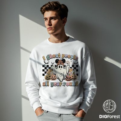 Disney Mickey I Ghost People All Year Round PNG - Mickey Halloween PNG, Mickey’s Not So Scary PNG PNG