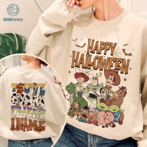 Disney Toy Story Halloween Png | Toy Story Skeleton Shirt | Woody Buzz Lightyear Halloween Png | Trick Or Treat | Vintage Toy Story Instant Download
