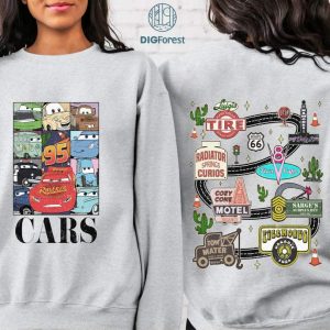 Disney Vintage Cars Png | Cars Movie Shirt | Lightning McQueen Doc Hudson Png | Radiator Springs Shirt | Cars Land Shirt | Magic Kingdom Instant Download