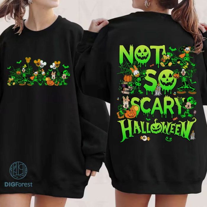 Disney Mickey's Not-So-Scary Halloween Party 2023 Png, Family Halloween Png, Disneyland Png, Mickey and Friends Shirt, Halloween Family Trip 2023