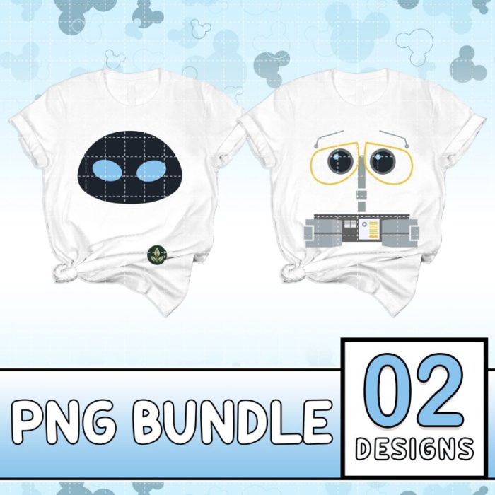 Wall E And Eve Costume Png | Wall E And Eve Png | Wall E Couple Png | Wall E Halloween Costume Png | Halloween Cosplay Party 2023