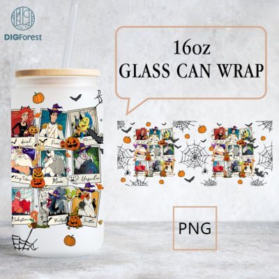 Disney The Little Mermaid 16oz Can Glass Wrap, Halloween Princess Glass Wrap Png, Libbey Can Glass, Halloween Png, Trick or Treat, Princess Png Disney The Little Mermaid 16oz Can Glass Wrap, Halloween Princess Glass Wrap Png, Libbey Can Glass, Halloween Png, Trick or Treat, Princess Png