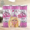 Come On Let's go Party Tumbler Design | 3D Inflated Tumbler Wrap PNG Files Puffy Designs For Sublimation 20 oz Straight Pink Doll Coffee