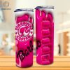 3D Inflated Tumbler Wrap PNG Files Puffy Designs Come On Let's go Party Tumbler design For Sublimation 20 oz Straight Pink Doll Coffee