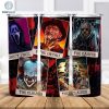 Horror Characters 20 Oz Skinny Tumbler Wrap Png, Halloween Movie Tumbler Straight & Tapered Wrap Png, Digital Download
