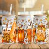 Fall Autumn Coffee Halloween 16oz Glass Can, Halloween Trick and Treat Png, Spooky Vibe PNG, Sublimation Design, Digital Download