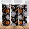Michael Myers 20 Oz Skinny Tumbler Png, Horror Movie Tumbler Straight And Tapered Wrap Png, Instant Download