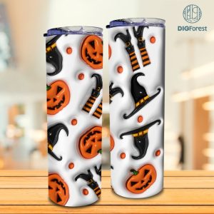 Spooky Tumbler Wrap | Spooky Horror Halloween Tumbler Design Skinny Tumbler 20oz | Halloween Design