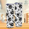 3D Inflated Puff Spooky Tumbler Wrap, Spooky Horror Halloween Tumbler Design White Skinny Tumbler 20oz, Halloween Design