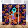 Halloween Super Cute Ghost with Flowers 20oz straight wrap/PNG/Sublimation digital download wrap/20oz Tumbler wrap/Sublimation tumbler wrap