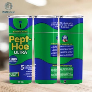 Pept-Hoe original Png Tumbler, F*CK Spray Tumbler Designs Blue Green, F*ck off scent 20 Oz , Funny spray, Instant Download Commercial