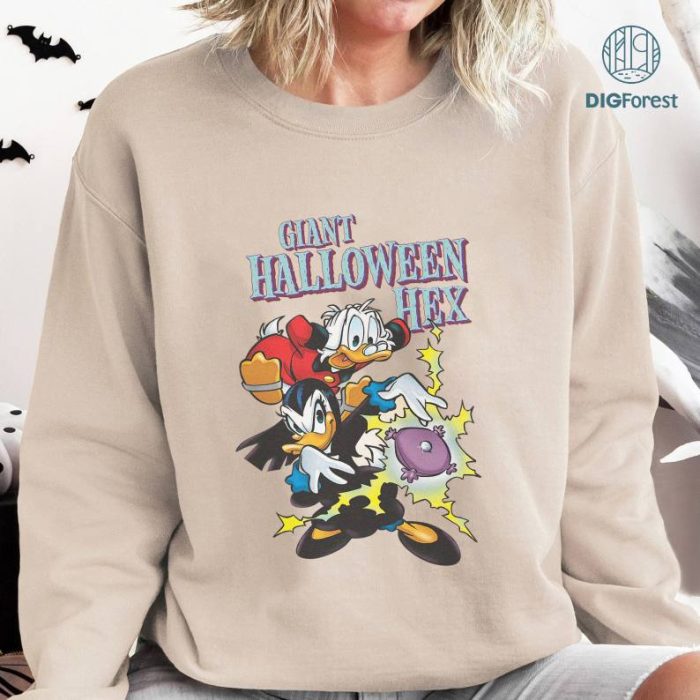 Disney Scrooge McDuck Halloween Png, Uncle Scrooge Png, Huey Dewey Louie Png, Disneyland Halloween Shirt, Halloween Matching, Spooky Season, digital download