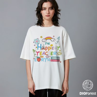 The Happiest Teacher on Earth Shirt – Back to School Teacher Tee, Happiest Place Educator Gift, Cute Teaching Shirt The Happiest Teacher on Earth Shirt – Back to School Teacher Tee, Happiest Place Educator Gift, Cute Teaching Shirt