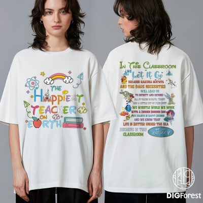 The Happiest Teacher on Earth Shirt – Back to School Teacher Tee, Happiest Place Educator Gift, Cute Teaching Shirt The Happiest Teacher on Earth Shirt – Back to School Teacher Tee, Happiest Place Educator Gift, Cute Teaching Shirt