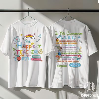The Happiest Teacher on Earth Shirt – Back to School Teacher Tee, Happiest Place Educator Gift, Cute Teaching Shirt The Happiest Teacher on Earth Shirt – Back to School Teacher Tee, Happiest Place Educator Gift, Cute Teaching Shirt