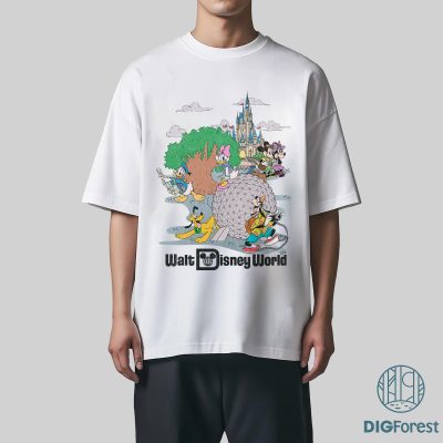 Vintage Walt Disney World Shirt – 2024 Disney Trip Tee, Retro Mickey and Friends Shirt, Magical Kingdom Vacation Outfit