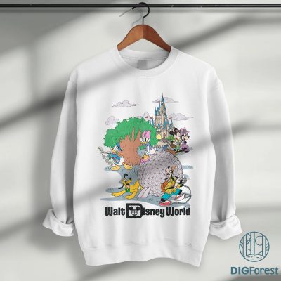 Vintage Walt Disney World Shirt – 2024 Disney Trip Tee, Retro Mickey and Friends Shirt, Magical Kingdom Vacation Outfit