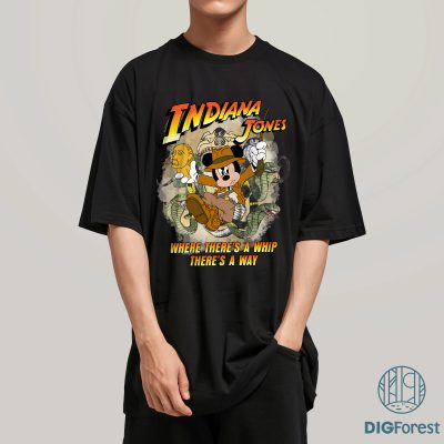 Indiana Jones Mickey Shirt – Retro Disneyland 1995 Adventure Tee, Indiana Jones Disney Shirt, Disneyland Jones Tribute