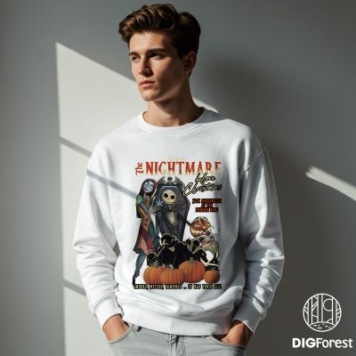 The Nightmare Before Christmas Halloween PNG – Jack Skellington & Sally Shirt, Let’s Oogie Boogie, Spooky Season Design