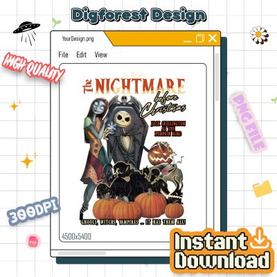The Nightmare Before Christmas Halloween PNG – Jack Skellington & Sally Shirt, Let’s Oogie Boogie, Spooky Season Design
