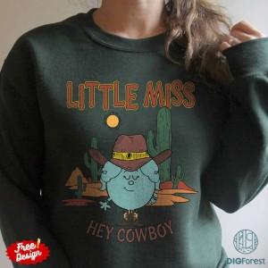 Personalized Little Miss Png, Little Miss Custom Shirt, Little Miss Cowboy Png, Cowboy T-Shirt, Country Music, Nashville Shirt, Digital Download