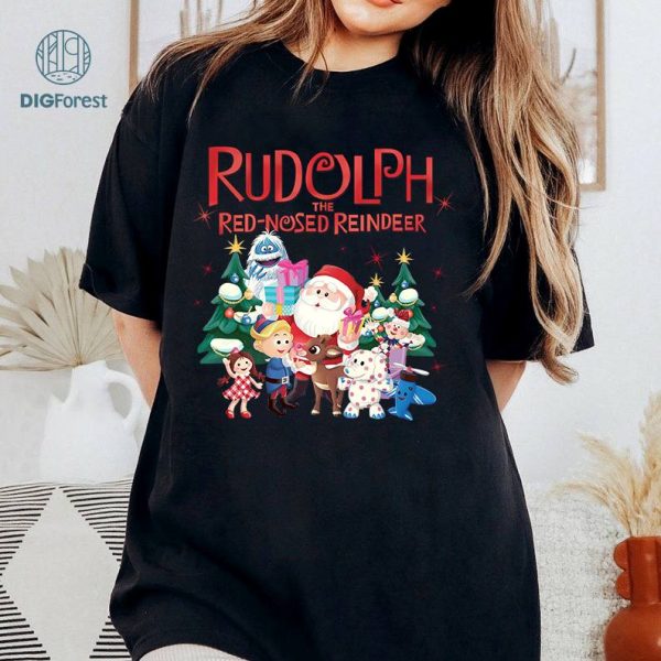 Rudolph The Red Nosed Reindeer Christmas Png, Rudolph Xmas Shirt, Rudolph Christmas Png, Vintage Christmas Movie Png, Digital Download