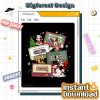 Disney Retro Mickey & Friends Christmas PNG - Mickey Cassette Tapes, Mickey & Friends Christmas, Family PNG, Holiday Gift