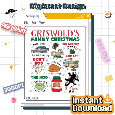 Griswold Christmas PNG - National Lampoon’s Vacation Sweatshirt, Clark Griswold Family PNG