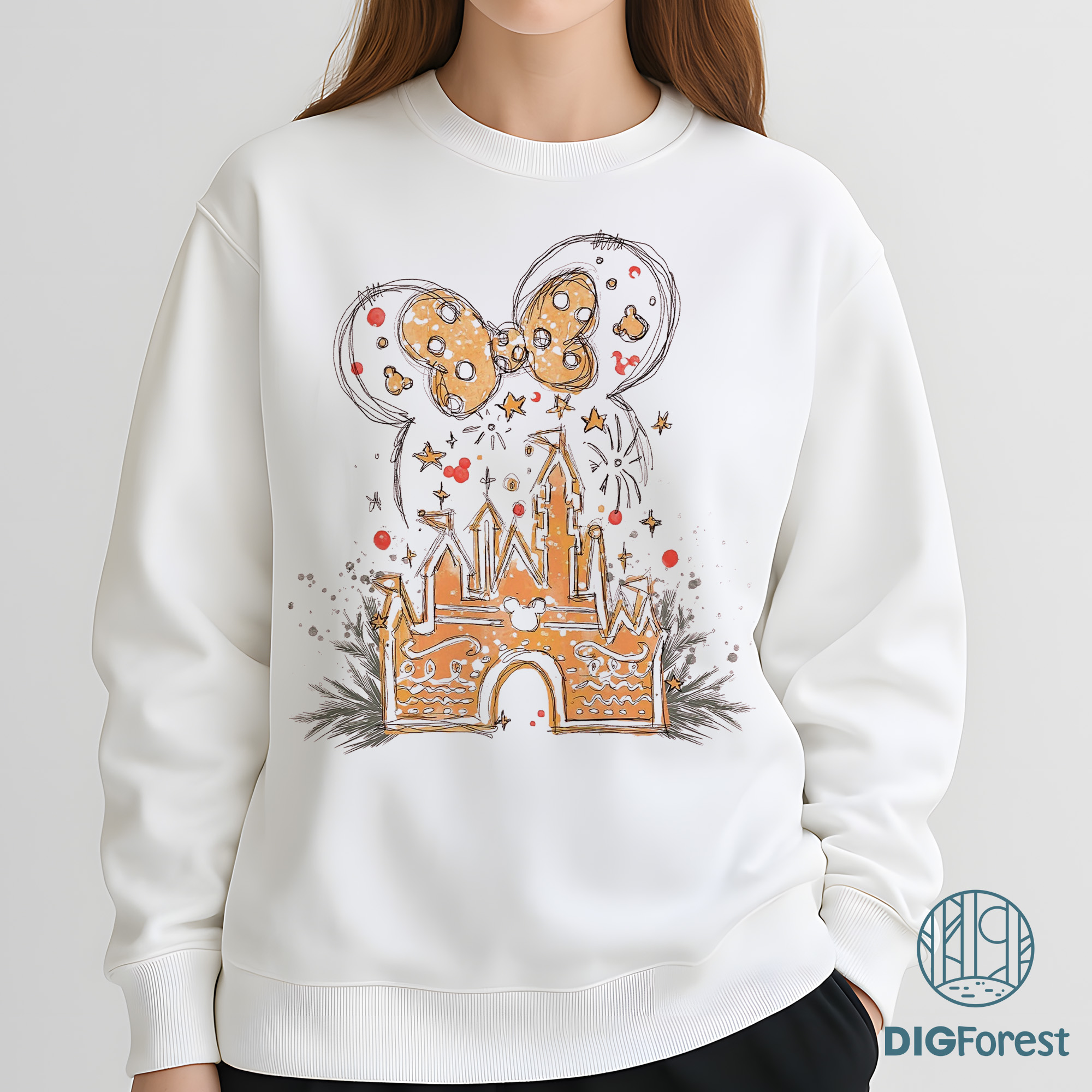 Disney Christmas Gingerbread Castle Shirt - Christmas Castle Sweatshirt, Mickey Ears Christmas Shirt, Magic Kingdom Disney Christmas Gingerbread Castle Shirt - Christmas Castle Sweatshirt, Mickey Ears Christmas Shirt, Magic Kingdom