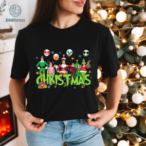 Christmas Friends Png, Disneyland Grinchmas Shirt, Christmas Grinch Png, Christmas Movie Png, 90's Movie Shirt, Christmas Png, Digital Download