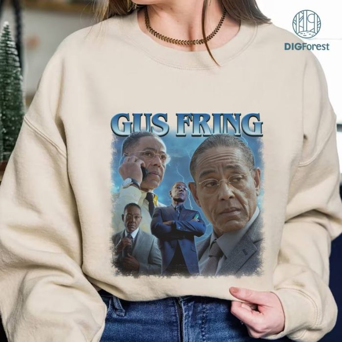 Gustavo Fring Vintage 90s PNG File, Instant Download, Sublimation Designs, Breaking Bad Homage Vintage Shirt, Breaking Bad Movie