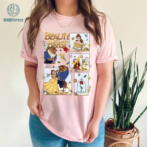 Disney Beauty And The Beast PNG | Belle Princess Sublimation File | Epcot Flower And Garden Digital Download | Floral Epcot | Family Trip