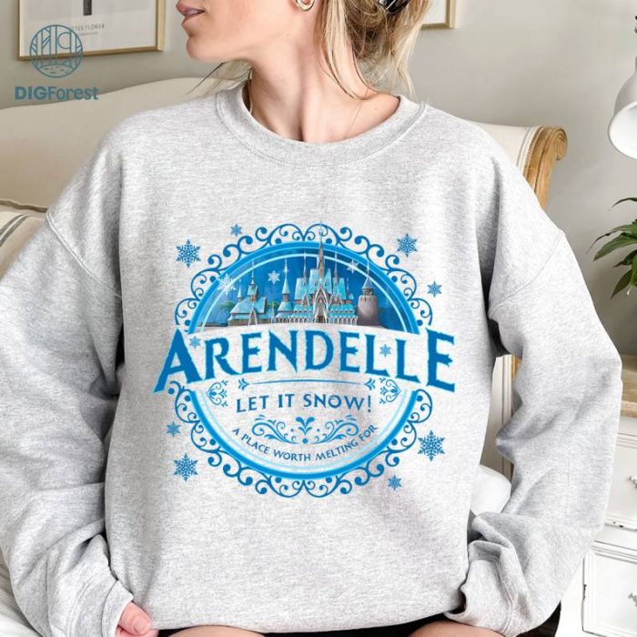 Disney Frozen Arendelle PNG File, Elsa Anna , Let It Snow , Frozen On Ice 2023, Arendelle Shirt, Magic Kingdom, Instant Download, Sublimation File